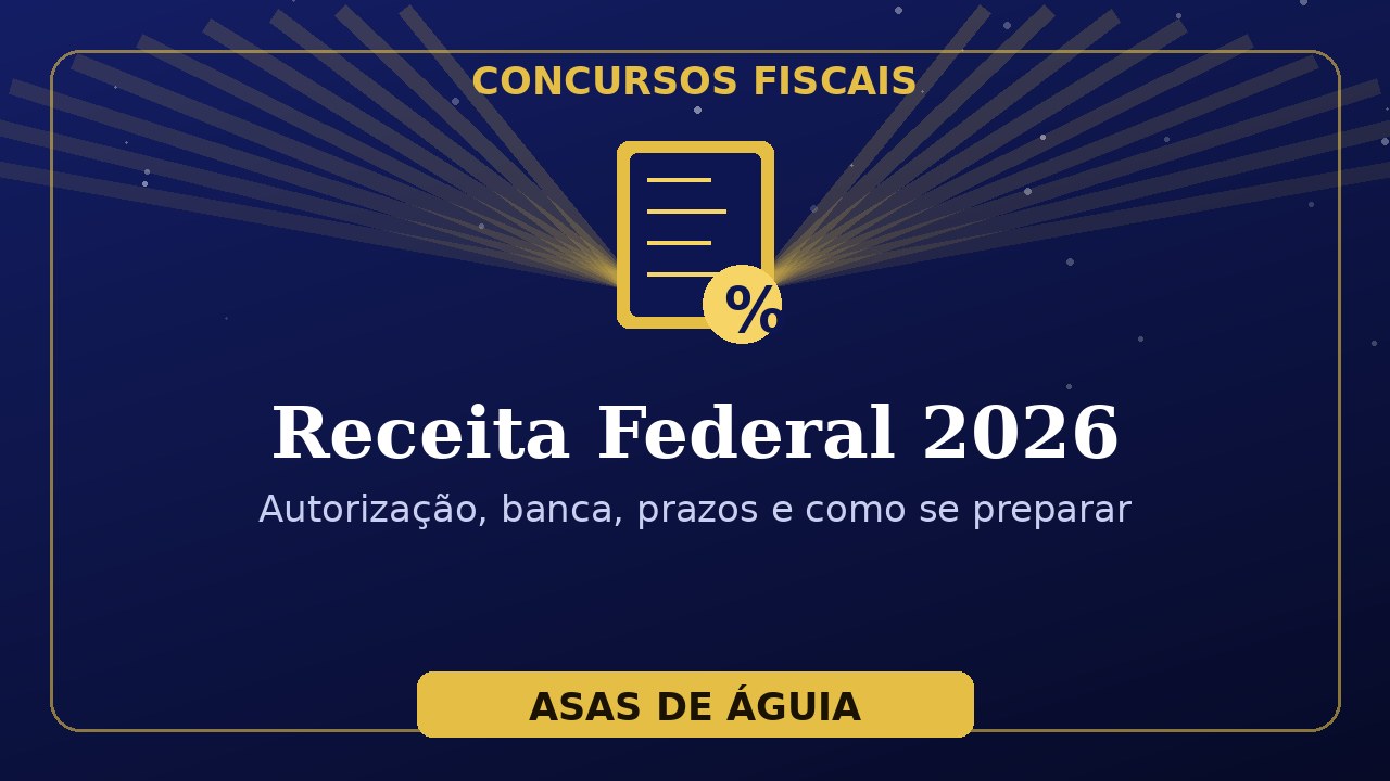 Concurso Receita Federal 2026: banca, vagas e prazos